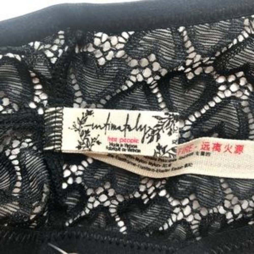 Free People Kelly Heart Lace Bra & Thong Set Size XL NEW - Picture 9 of 11